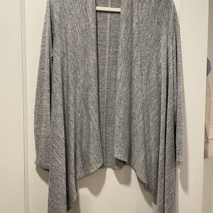 NWOT Banana Republic Heather Gray Open-Front Cardigan Sweater, SUPER SOFT!